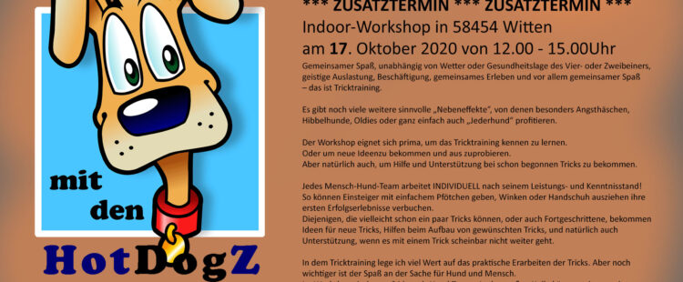 Tricktraining – Workshop – Zusatztermin!